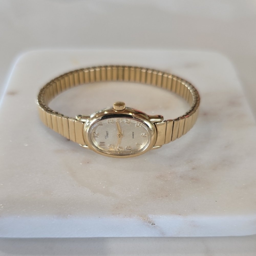 Timex, Gold Women's Stretch Bracelet Watch